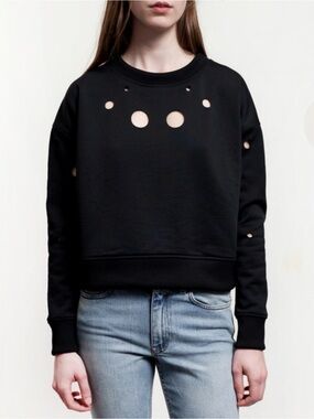 Acne Studios Baylee Cut-Out Sweatshirt Large